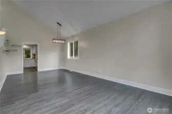 Large great room with dining space