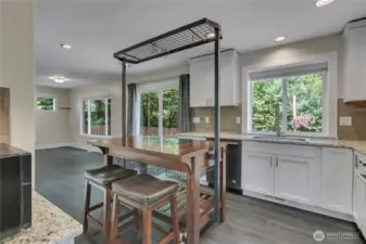 Shaker cabinets and granite counters
