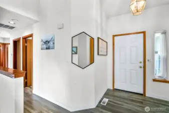 Entryway with new LVP flooring