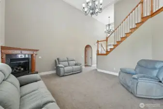 Another view of the elegant living room.