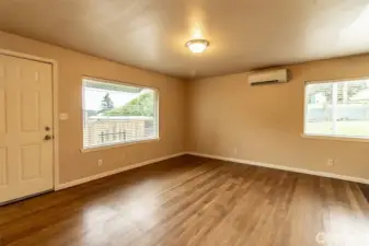 Another view of living room in Unit B (both units have mini splits!)