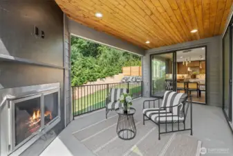 Main floor covered porch