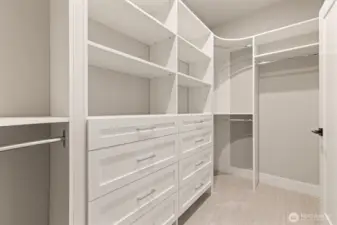 Primary closet