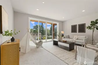 Family room on upper floor