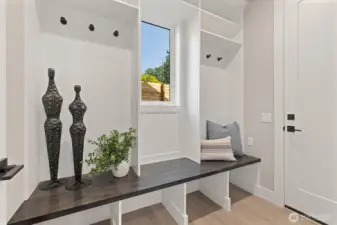 Mud room on main floor