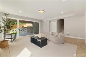 Rec room on lower floor