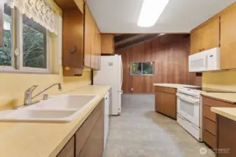 Additional view of the kitchen.
