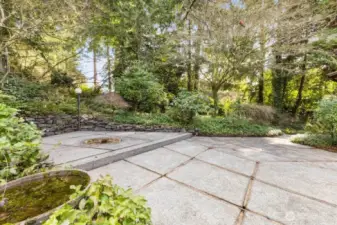 View of the spacious back patio.