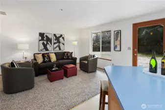 Family room is off the kitchen for easy entertaining while you cook!