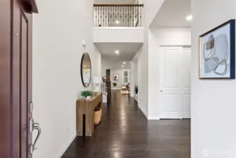 Impressive 2 story foyer