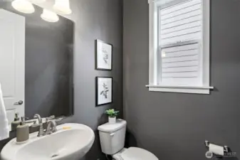Main floor powder room