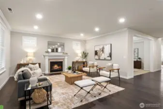 Lots of space for a variety of seating configurations