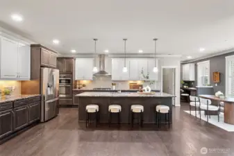 Massive kitchen island