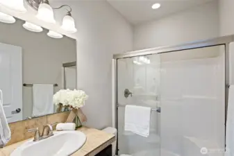 En suite bathroom off of 2nd floor bedroom