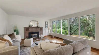 Living and dining room off of entry