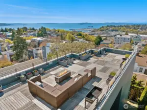 Enjoy endless sunsets and ferries going by on the Puget Sound with a backdrop of the snow capped Olympic mountains