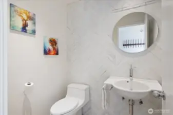 Powder room on the main level