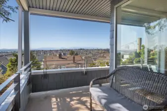 View from the balcony on the main level