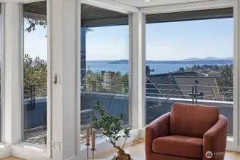 View from the main floor living room