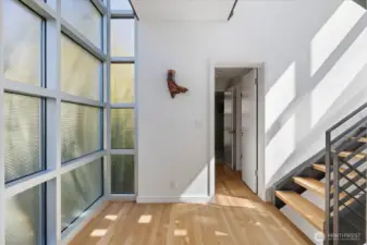 Landing on the second level