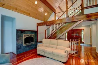 Living Area with Gas Fireplace