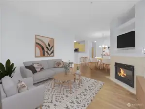 Virtually Staged Living Area