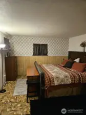 Primary bedroom - has door to outside as well as 2 closets and extra space!