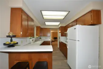 Kitchen with Extra Bar Seating