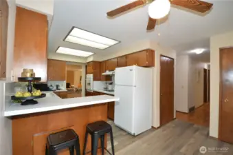 Kitchen with Extra Bar Seating