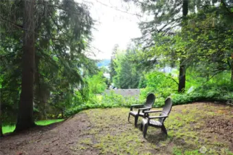 Private spot in backyard