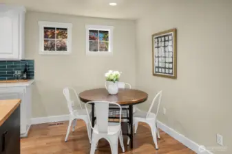 Another dining space off the kitchen area.