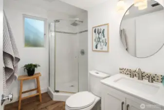 3/4 bath downstairs