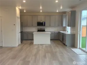 Kitchen view standing in great room