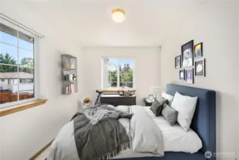 Bedroom no. 3 - virtually staged.