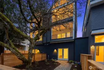 Photo of model home with similar plan