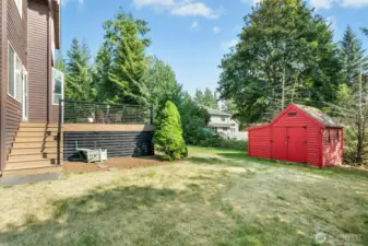 Side yard & Storage shed