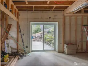 First bedroom with exit access to outside