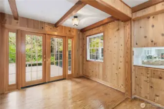 Sitting Room with Deck Entrance