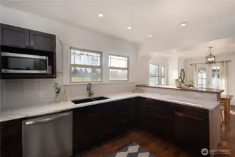 Stainless Steel appliances in entire kitchen