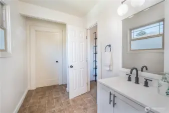 Bathroom #2, tons of space and storage.