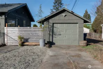 1 Car garage plus 2 off-street parking spaces