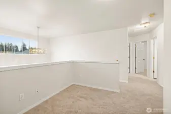 upstairs loft area