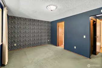 Primary bedroom has its own bathroom