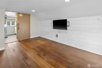 Enchanting upstairs primary bedroom with lavish bathroom.