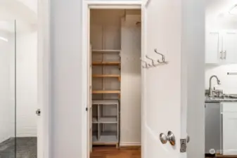 Large hall storage closet