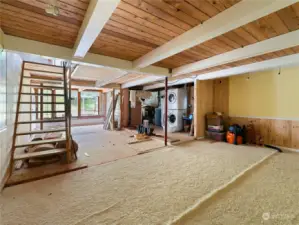 Downstairs living space.