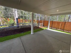 Extended covered back patio