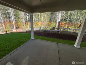Extended covered back patio