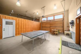Separated area in the garage for owner's belongings