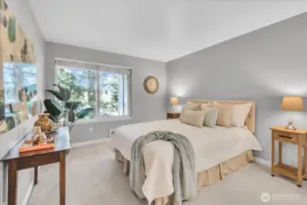 Primary bedroom from entry